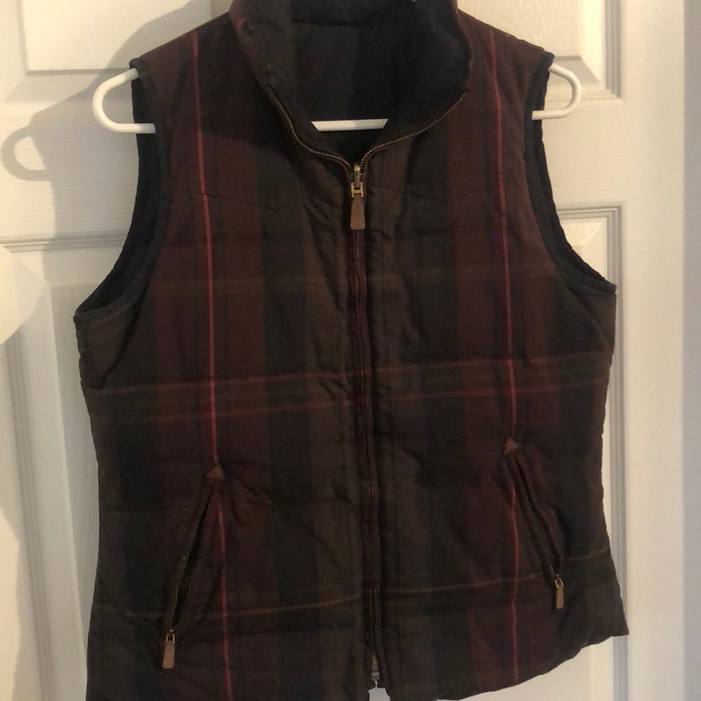 Lauren Ralph Lauren reversible down plaid vest